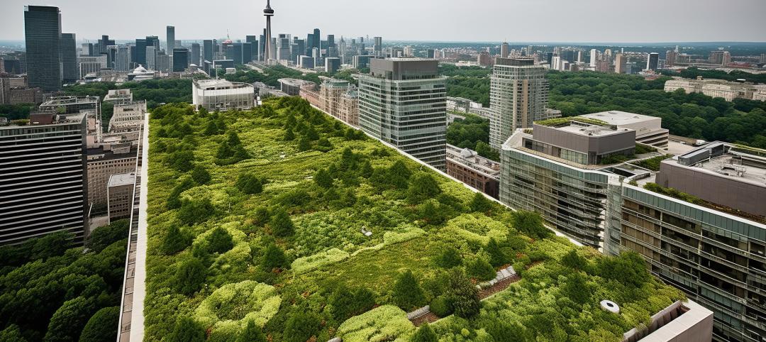 The transformation of a concrete jungle into a lush oasis where massive vertical gardens are incorporated into the city's architecture. The intersection of nature and urban living, generative AI
