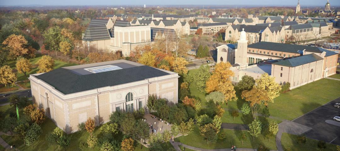 A rendering of Raclin Murphy Museum of Art at Notre Dame University
