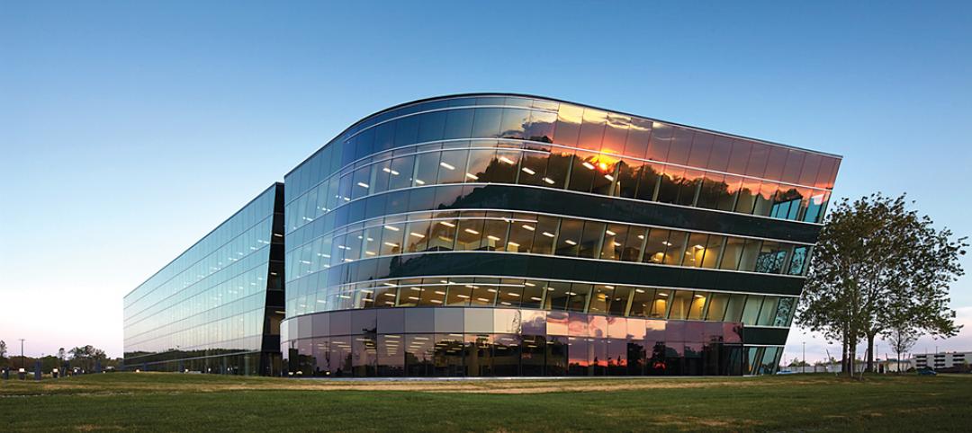 Completed in March 2012, the sleek office and prototype facility for global defe