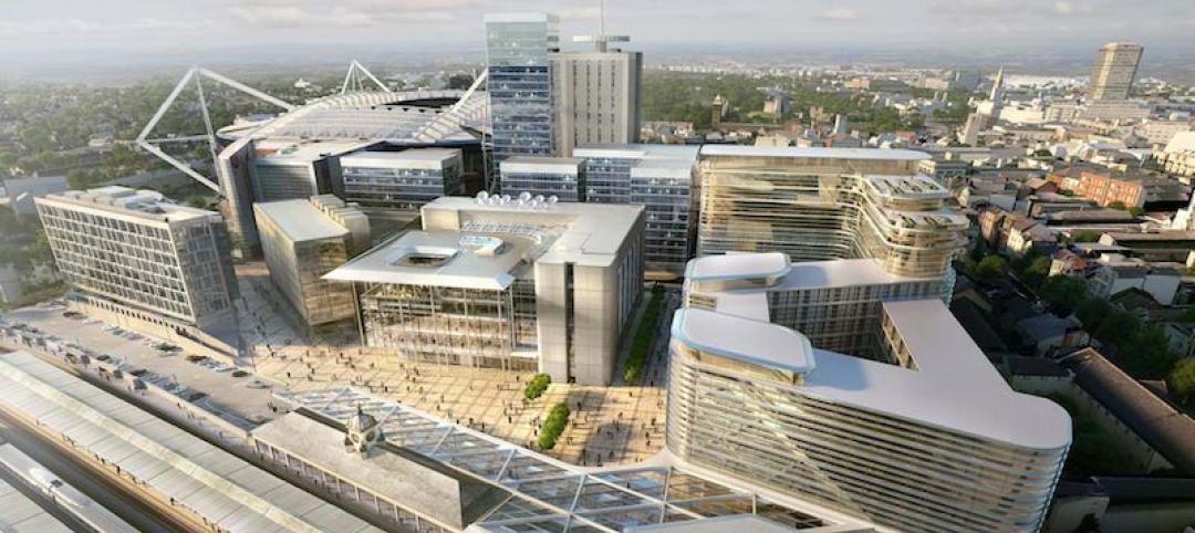 Aerial View of the new BBC Wales HQ