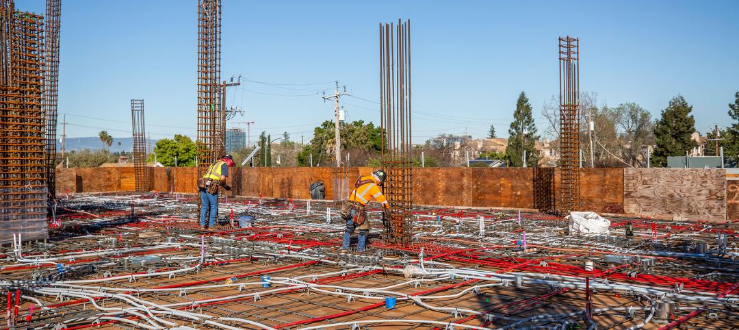 MEP layout at The Charles multifamily affordable housing project in San Jose, Calif.