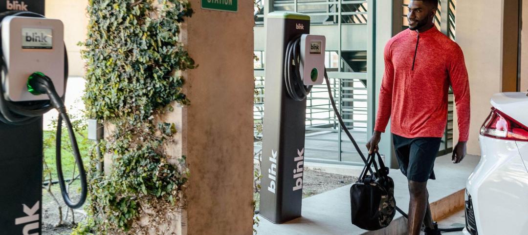 One of Blink Charging's 3,500 charging stations. The company has seen sizable revenue gains from commercial, governmental, and residential clients.  Image credit: Blink Charging