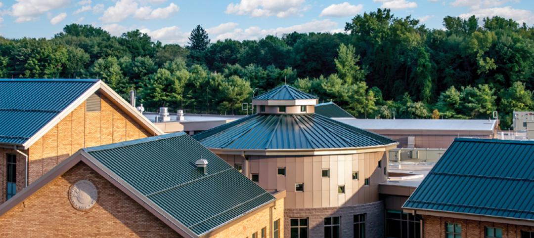 New school blends with local architecture using Petersen metal roof