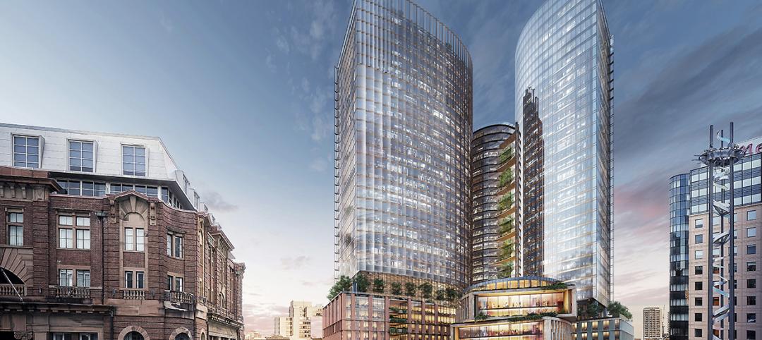 Plans move forward on Central Place Sydney, duel towers with an AI-driven facade system