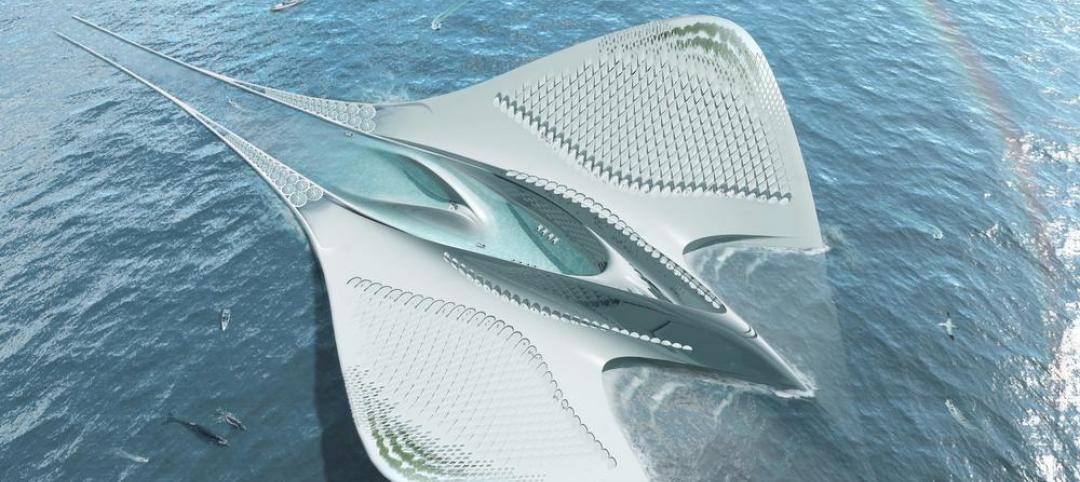 Architect Jacques Rougerie envisions floating city to function as roving laboratory