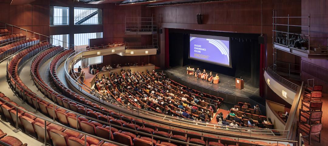 City Tech auditorium with people