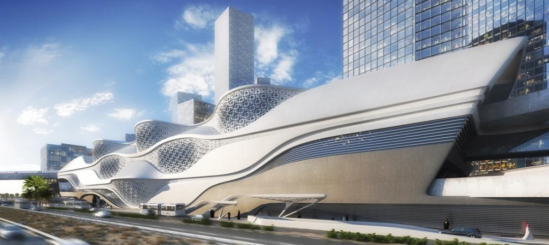 Riyadh Metro Station, designed by Zaha Hadid Architects, with engineering servic