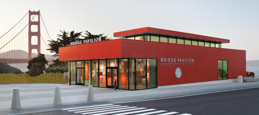 The Golden Gate Bridge Pavilion marks the famous bridge's 75 years.