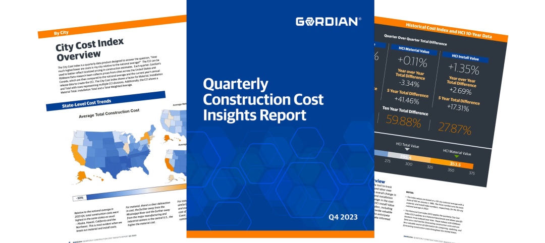 Construction material prices continue to normalize despite ongoing challenges, according to Gordian’s Quarterly Construction Cost Insights Report for Q4 2023