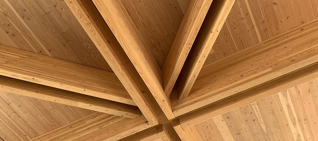 Mass timber ceiling