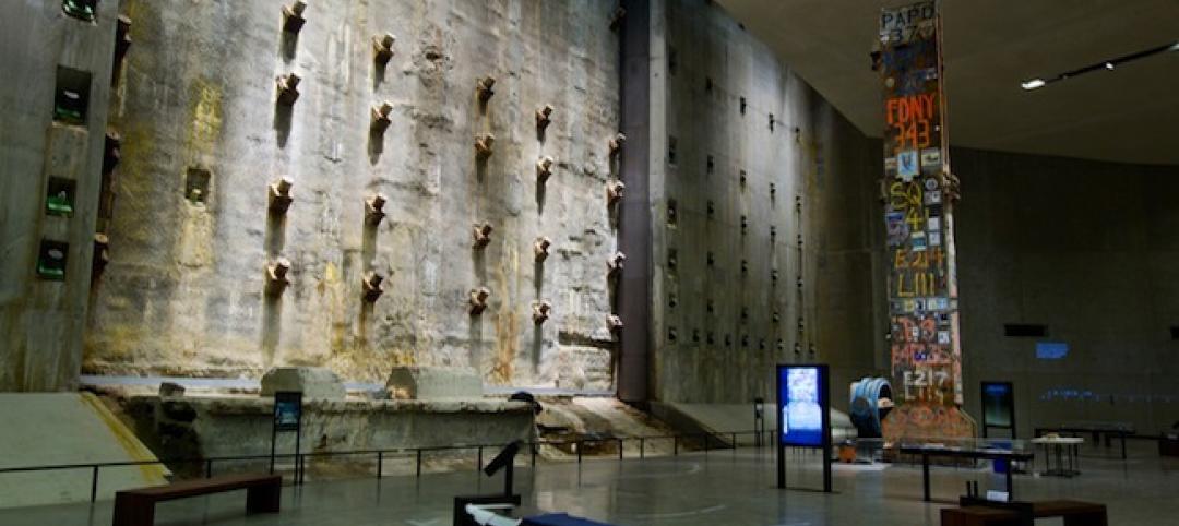 Part of the World Trade Centers original foundation, this wall was built to kee