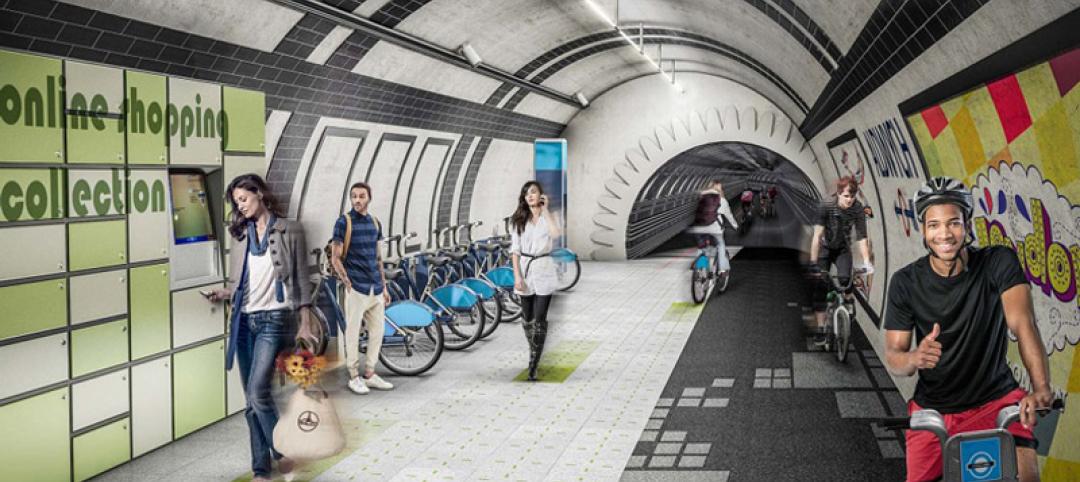 Gensler proposes network of cycle highways in London’s unused underground