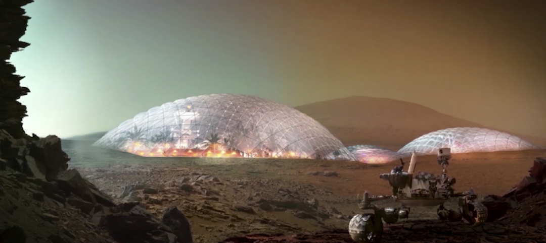 Mars Science City prototype exterior by BIG