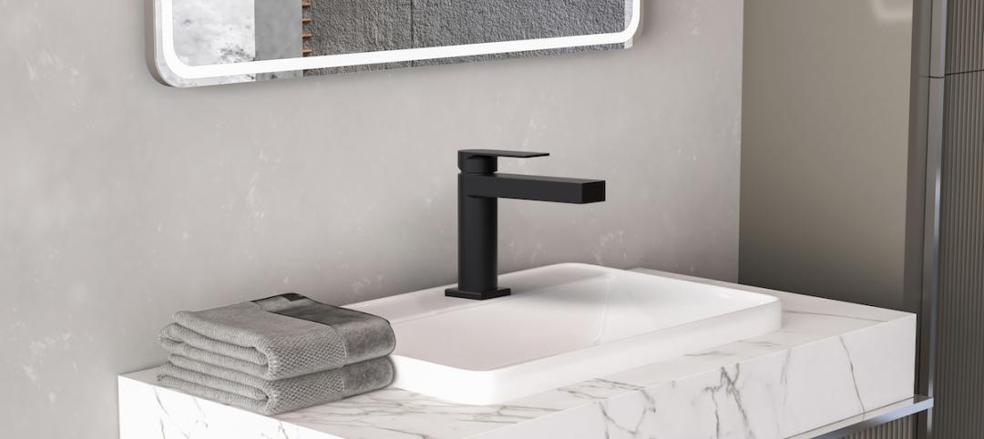 Olympia i4 lavatory faucet in black matte finish. Photo: Olympia Faucets