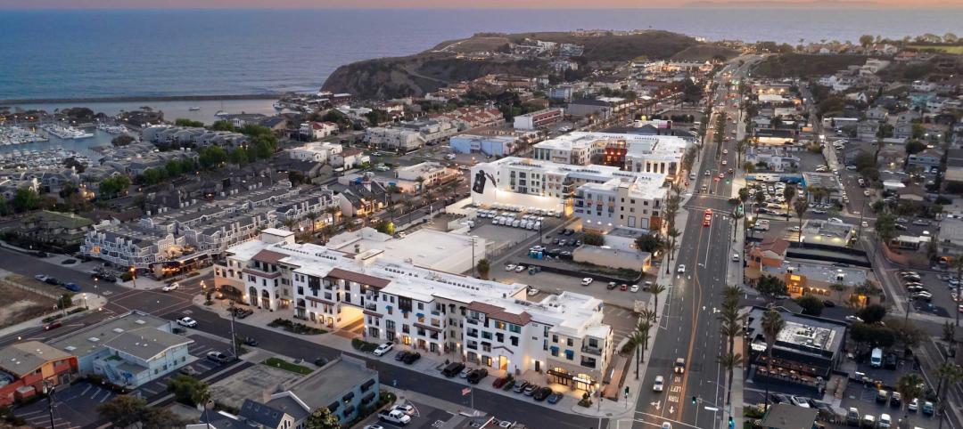 Prado West consists of three mixed-use buildings in downtown Dana Point, Calif.  Images: AO