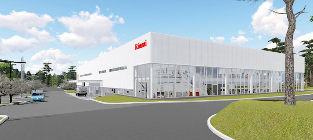 Rendering of Rinnai's new North American headquarters expansion