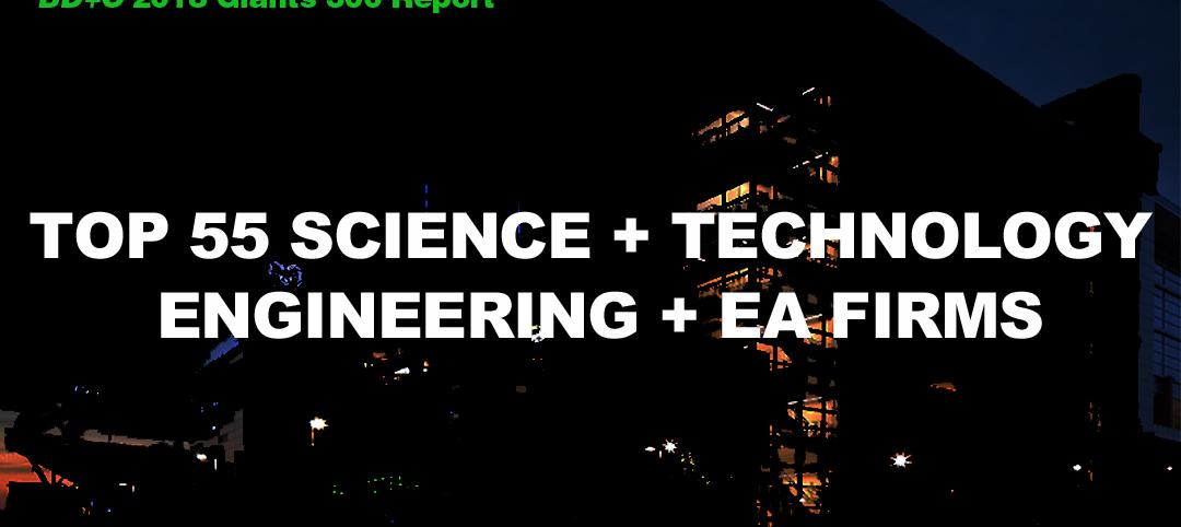 Top 55 Science and Technology Sector Engineering + EA Firms [2018 Giants 300 Report]
