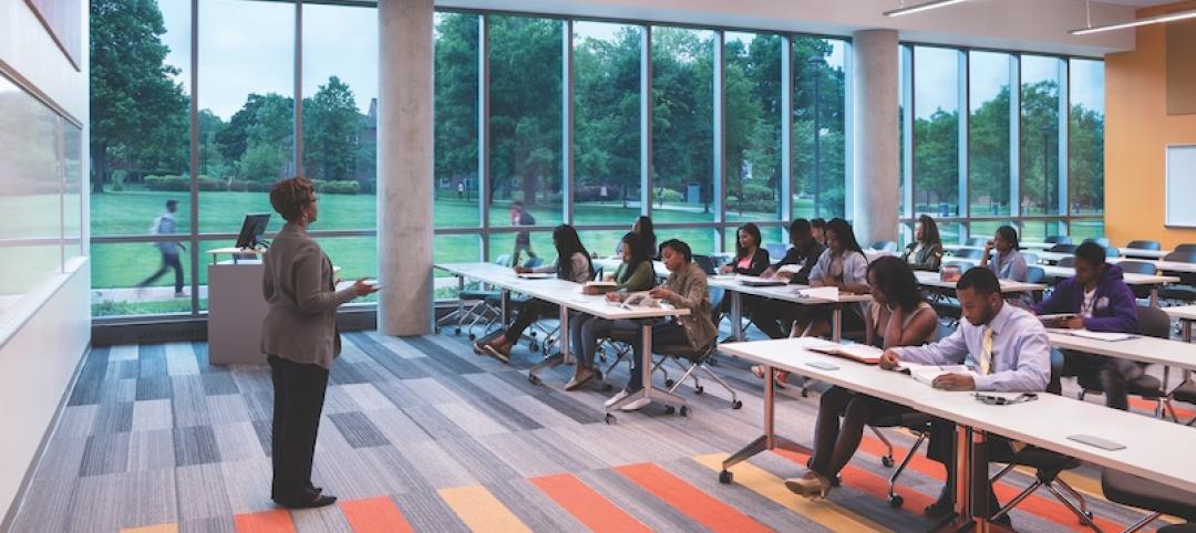 A teacher and class at Bowie State University