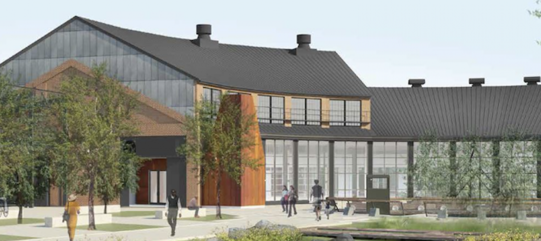 The Roundhouse, a 19th-century train engine repair building, is being transformed into an innovation center.