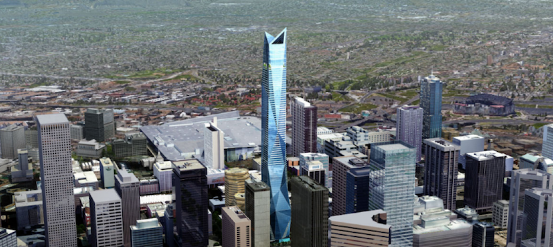 Six Fifty 17 rising from the Denver skyline