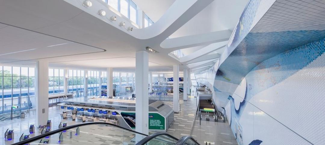 LaGuardia's Terminal B passenger arrivals and departures common-use space