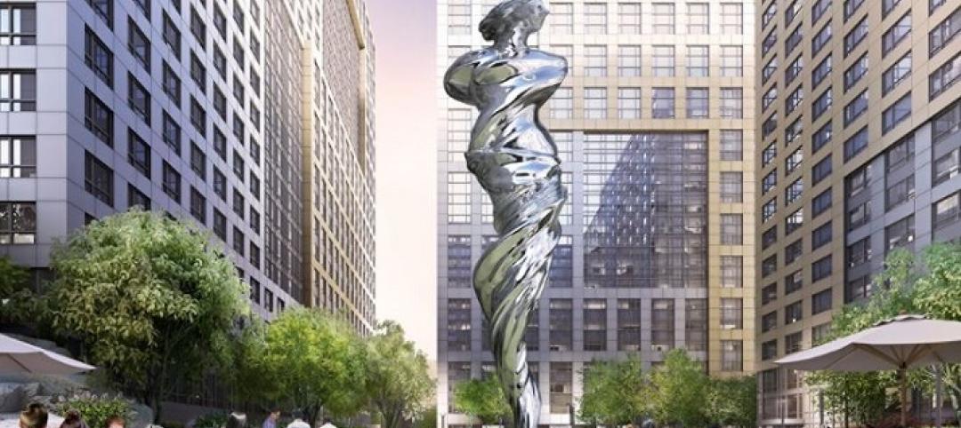 Piazza in San Francisco will feature a 92-foot stainless steel statue