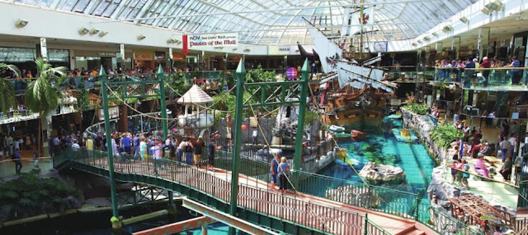 The West Edmonton Mall in Edmonton, Canada features a gross leasable space of 35