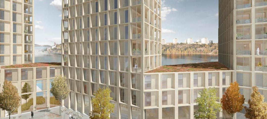 Timber residential high-rise will tower over Stockholm waterfront