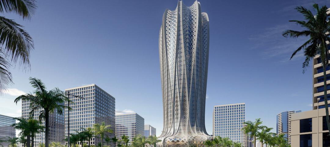 Zaha Hadid designs geometric flower-shaped tower for sustainable Qatar city