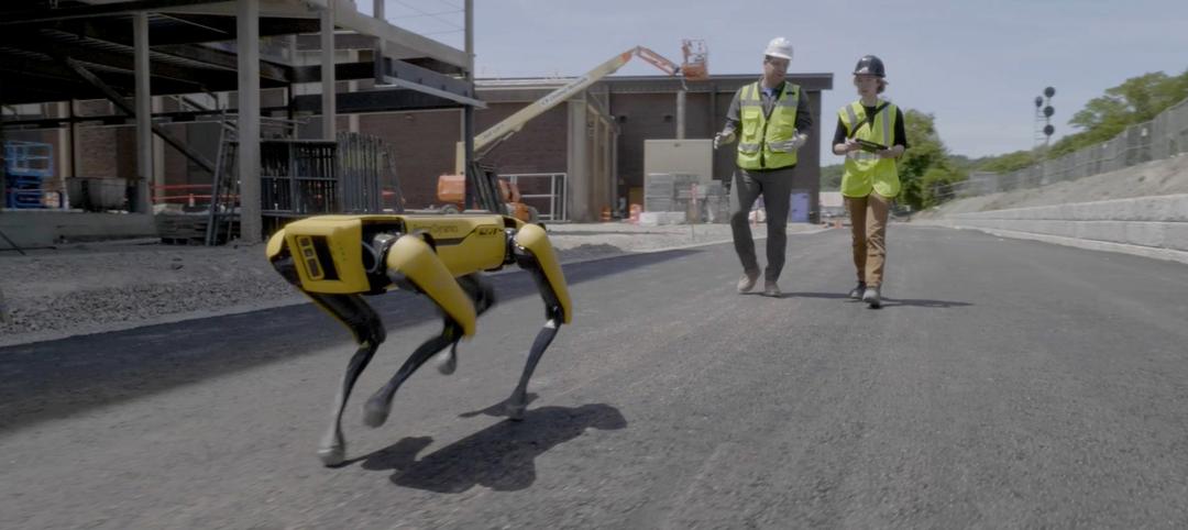 Spot robot that’s being tested to keep construction sites clean
