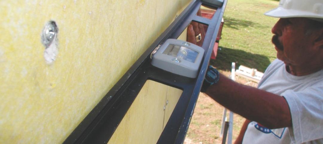 To true the wall surface, the installer should level the insulation board, rathe