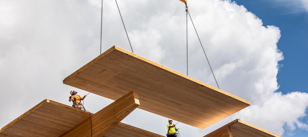 One of Swinerton's mass timber projects has been the Wingspan Conference & Event Center in Hillsboro, Ore. Images: Swinerton