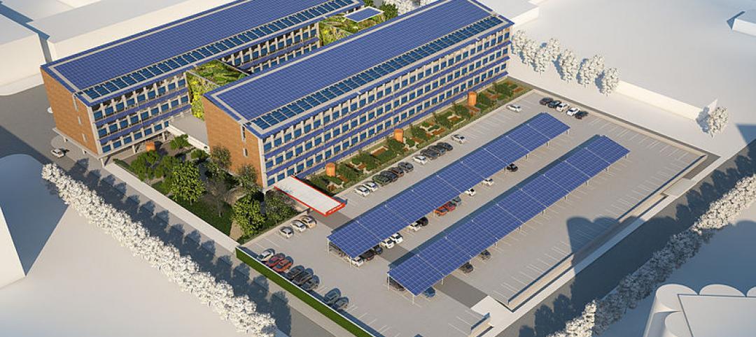 The 170,735-sf net zero emissions office building prototype in St. Louis, Mo., d