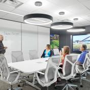 Large conference room design for the hybrid workplace