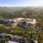 HGA unveils plans to transform an abandoned rock quarry into a new research and innovation campus for Cell Signaling Technology (CST). Rendering courtesy HGA