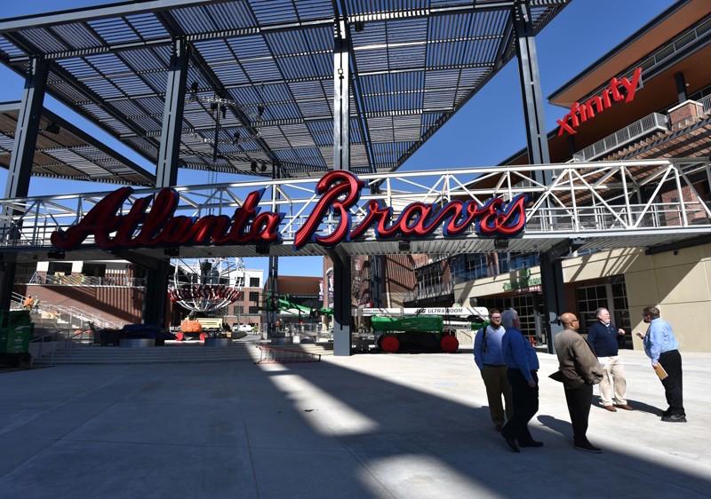 The construction of the Atlanta Braves' new stadium, in 1 minute