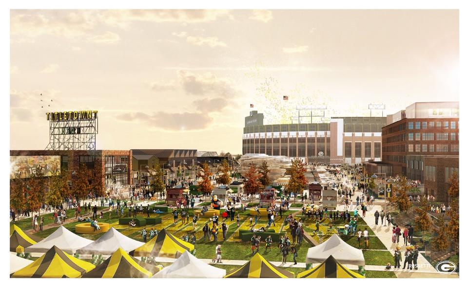 Green Bay Packers to start construction on a business district near Lambeau Field this fall