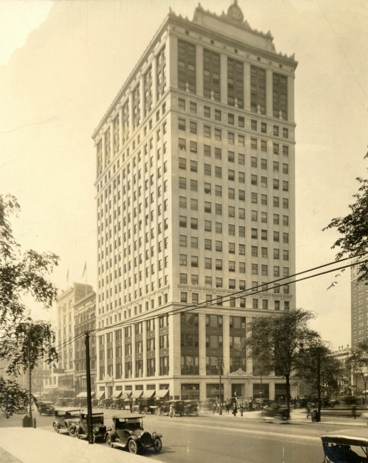 Whitney Building, early 1900s, courtesy Historic Detroit.org