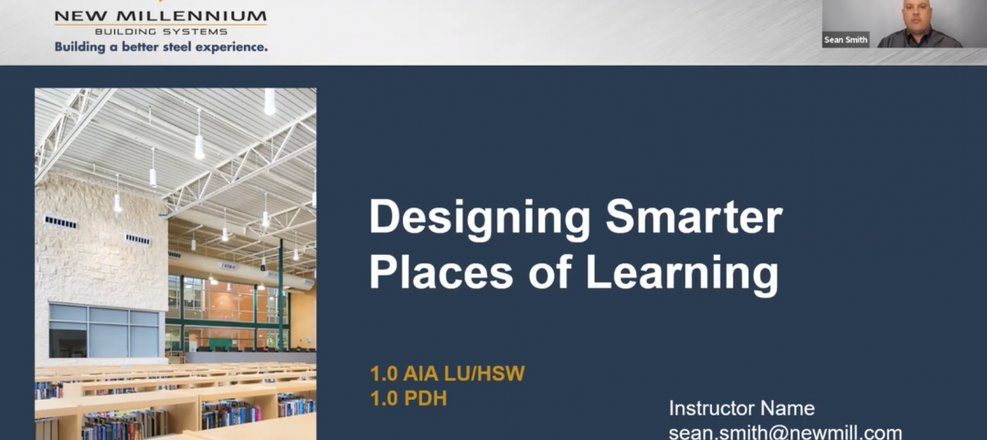 Designing Smarter Places of Learning New Millennium AIA course BD+C University