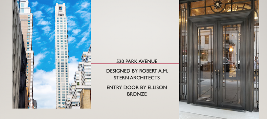 Ellison Bronze door at 520 Park Ave NYC, designed by Robert A. M. Stern Architects