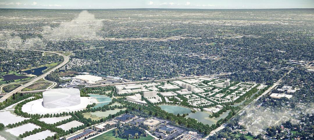 Chicago Bears unveil preliminary master plan for suburban stadium district rendering courtesy Hart Howerton and Chicago Bears