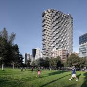 IQON, a mixed-use tower that will be Quito's tallest building. Image: BICUBIK