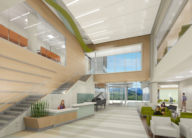 Interior of the new VA Outpatient Clinic San Jose
