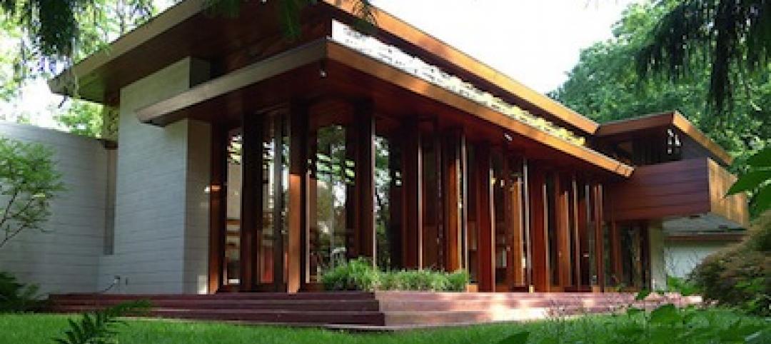 This Usonian house will be moved to Arkansas to prevent flood damage. Images: Ta