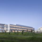 Top Office Building Construction Firms for 2023 - Pictured: The new LEED-Silver corporate office building for Ascendium Education Group in Madison, Wisconsin. 